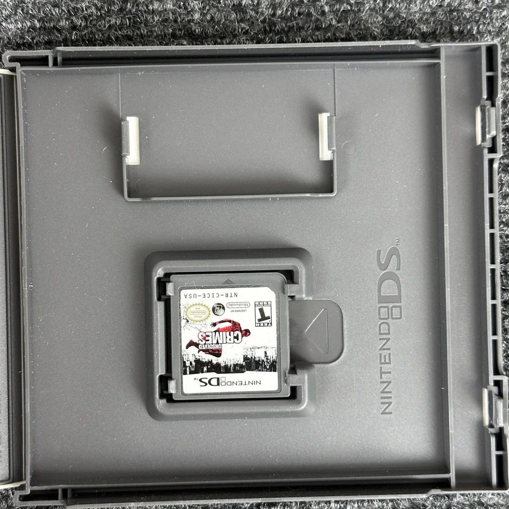 Unsolved Crimes Nintendo DS‎ Complete CIB Mystery Detective Investigation Game